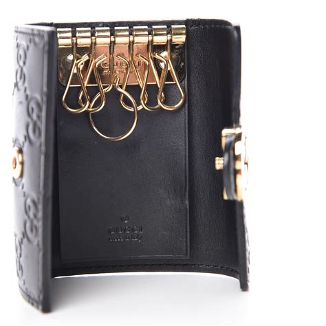 gucci guccissima key pouch|gucci key pouch with hook.